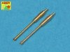 Aber 72L-58 Zestaw 2 luf do KwK 38 / Set of 2 gun barrels KwK 38 1/72